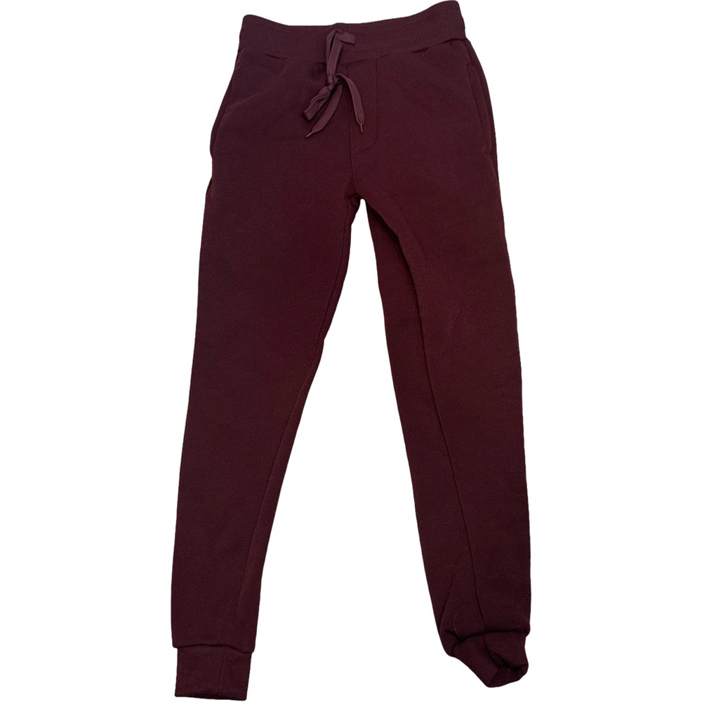 EUC Real Essentials Boys XS Burgundy Jogger Pants- Worn once!